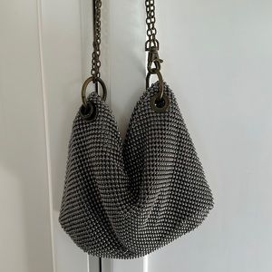Unique Slouchy Metal Shoulder Purse